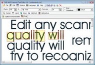 Scanned Text Editor screenshot